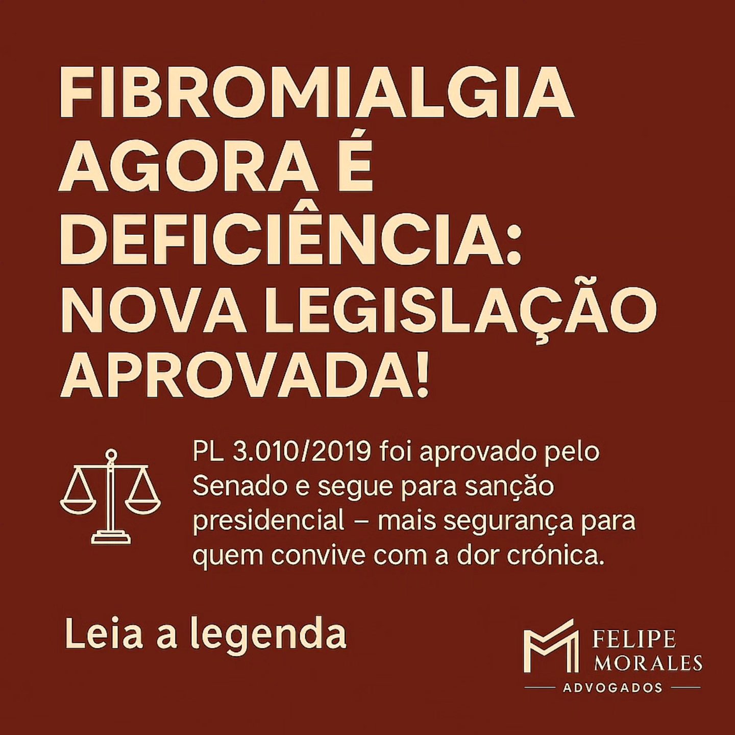 Post: Fibromialgia agora é deficiência, nova legislação aprovada.